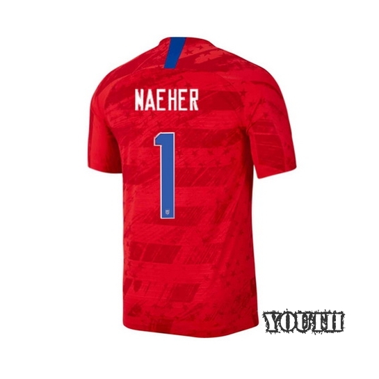 USA Away Alyssa Naeher 2019 Youth Stadium Soccer Jersey