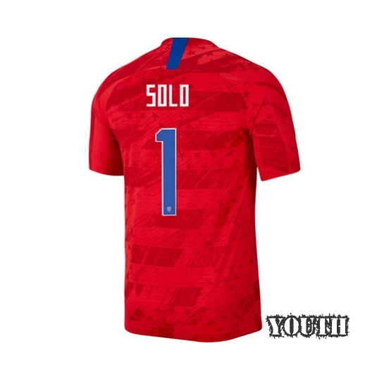 USA Away Hope Solo 19/20 Youth Stadium Soccer Jersey