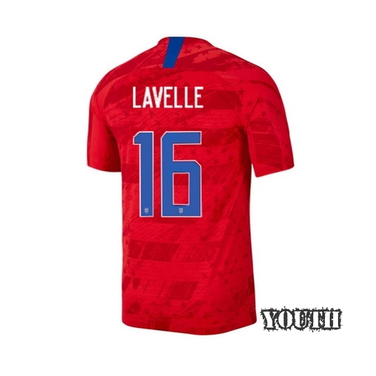 USA Away Rose Lavelle 2019 Youth Stadium Soccer Jersey