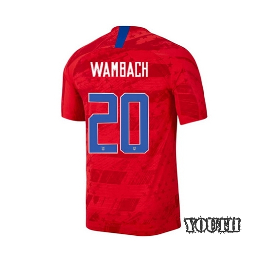 USA Away Abby Wambach 2019/20 Youth Stadium Soccer Jersey