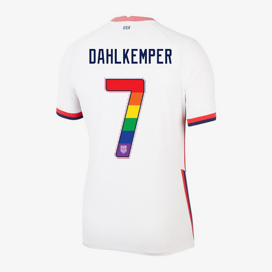 Home Abby Dahlkemper 20/21 Women's Stadium Rainbow Number Jersey