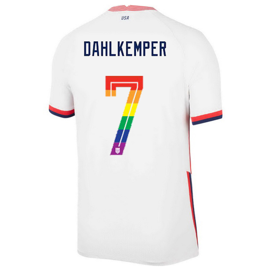 USA Home Abby Dahlkemper 2020/21 Men's Stadium PRIDE Jersey