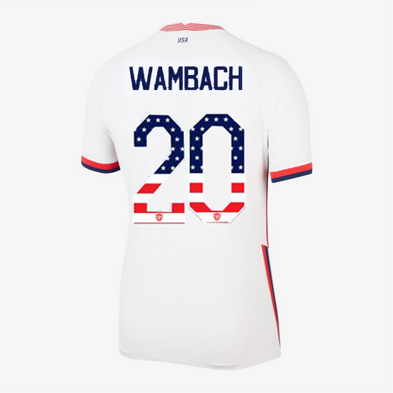 White Abby Wambach 2020 Women's Stadium Jersey Independence Day