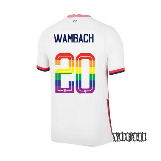 USA Home Abby Wambach 20/21 Youth Stadium PRIDE Jersey