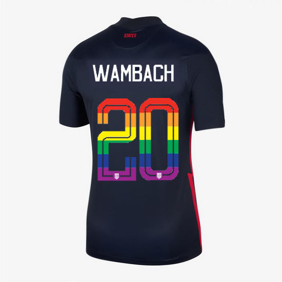 USA Navy Abby Wambach 2020/2021 Women's Stadium PRIDE Jersey