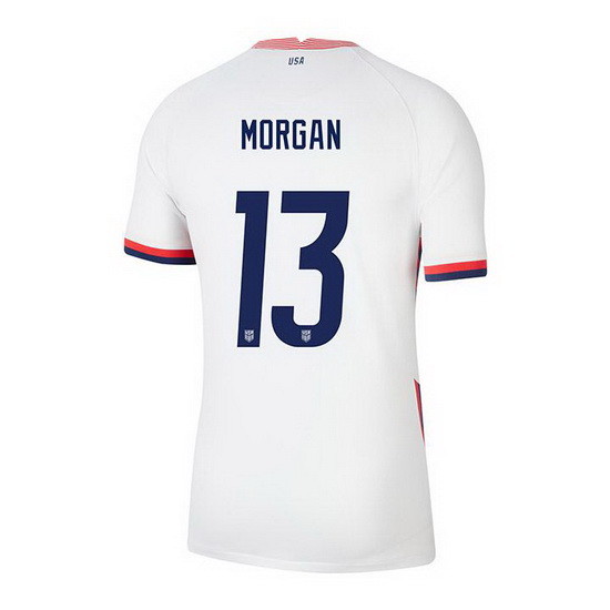 USA White Alex Morgan 2020/2021 Youth Stadium Soccer Jersey