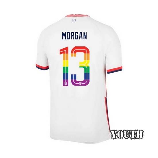 USA Home Alex Morgan 20/21 Youth Stadium PRIDE Jersey