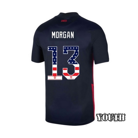 Away Alex Morgan 2020/21 Youth Stadium Jersey Independence Day