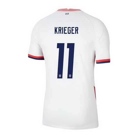USA White Ali Krieger 2020/2021 Youth Stadium Soccer Jersey