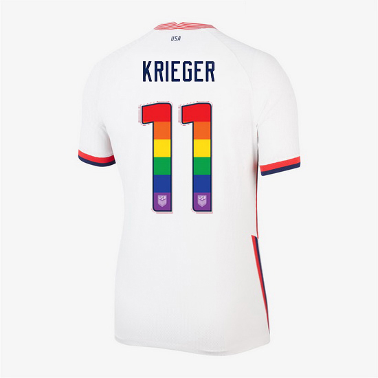Home Ali Krieger 20/21 Women's Stadium Rainbow Number Jersey