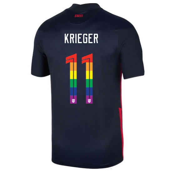 USA Away Ali Krieger 2020/21 Men's Stadium PRIDE Jersey