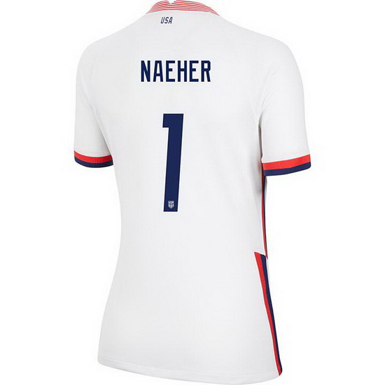 USA Home Alyssa Naeher 2020/21 Women's Stadium Soccer Jersey