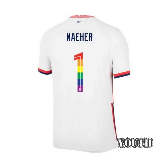 USA Home Alyssa Naeher 20/21 Youth Stadium PRIDE Jersey