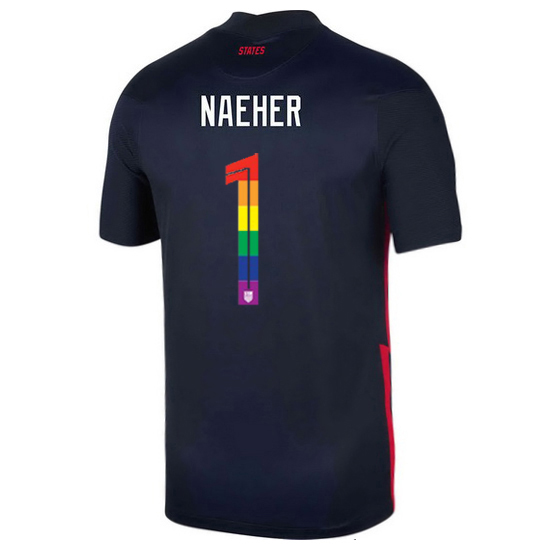 USA Away Alyssa Naeher 2020/21 Men's Stadium PRIDE Jersey