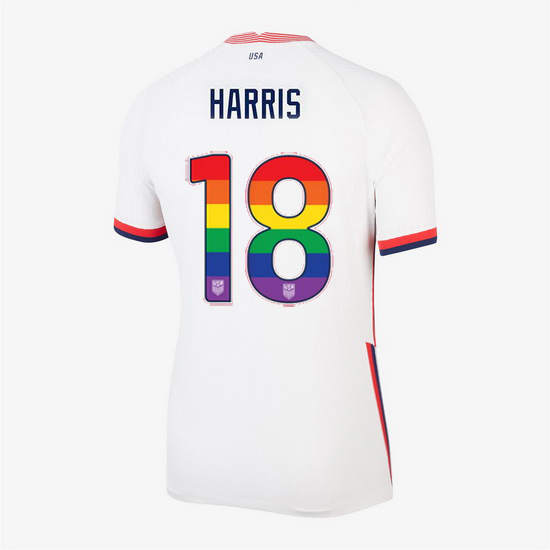Home Ashlyn Harris 20/21 Women's Stadium Rainbow Number Jersey