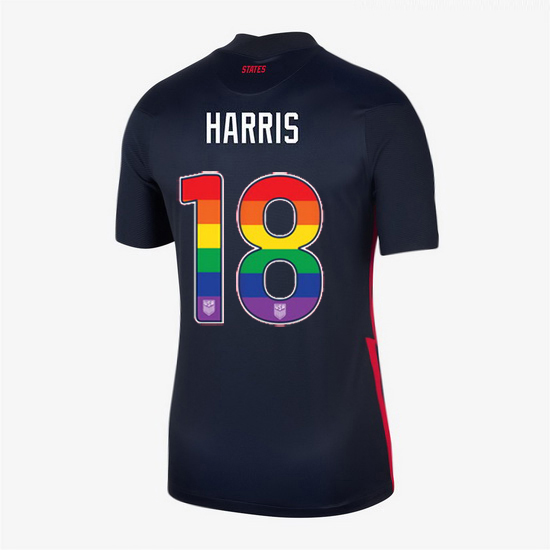 Away Ashlyn Harris 20/21 Women's Stadium Rainbow Number Jersey