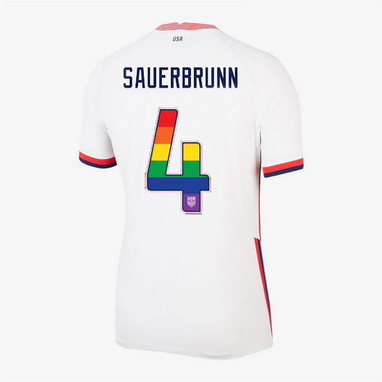 Home Becky Sauerbrunn 20/21 Women's Stadium Rainbow Number Jersey