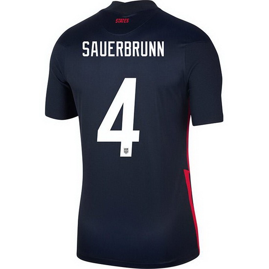 USA Navy Becky Sauerbrunn 2020 Men's Stadium Soccer Jersey