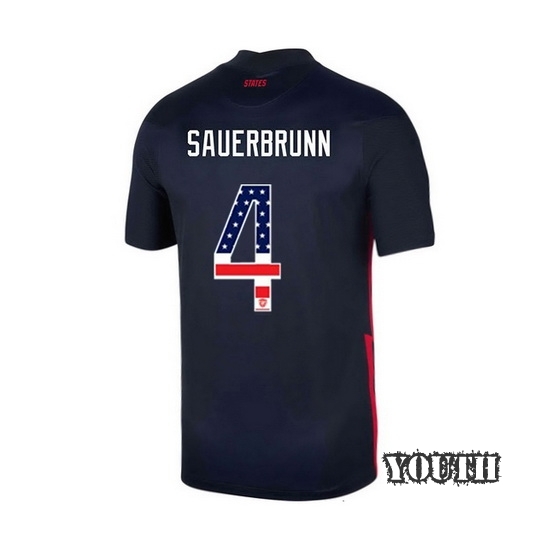 Away Becky Sauerbrunn 2020/21 Youth Stadium Jersey Independence Day