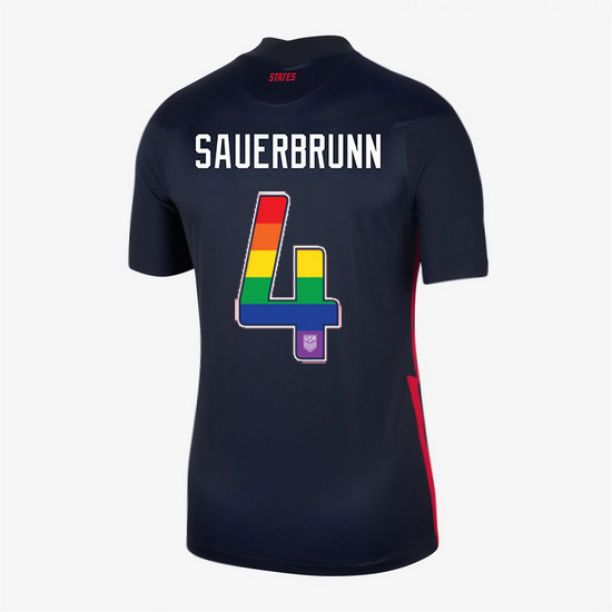 Away Becky Sauerbrunn 20/21 Women's Stadium Rainbow Number Jersey