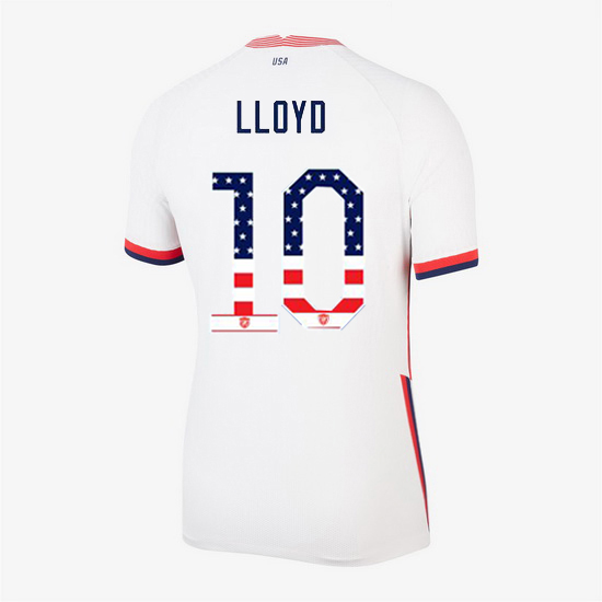 White Carli Lloyd 2020 Women's Stadium Jersey Independence Day