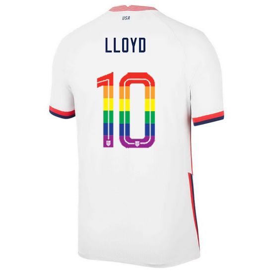 USA Home Carli Lloyd 2020/21 Men's Stadium PRIDE Jersey