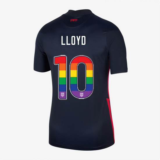 Away Carli Lloyd 20/21 Women's Stadium Rainbow Number Jersey