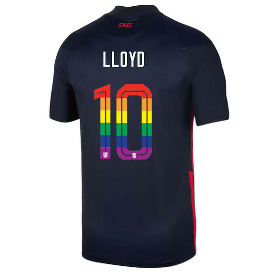 USA Away Carli Lloyd 2020/21 Men's Stadium PRIDE Jersey