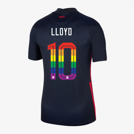USA Navy Carli Lloyd 2020/2021 Women's Stadium PRIDE Jersey
