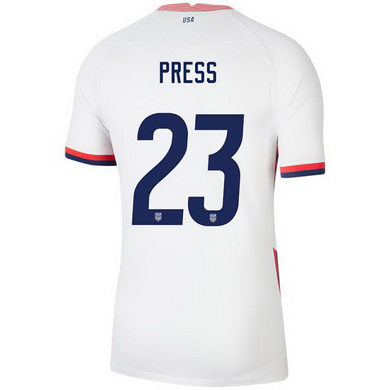 USA White Christen Press 2020 Men's Stadium Soccer Jersey