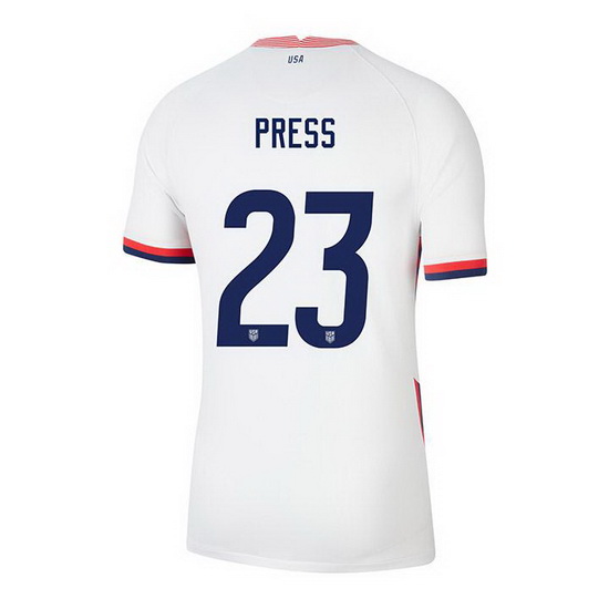 USA White Christen Press 2020/2021 Youth Stadium Soccer Jersey
