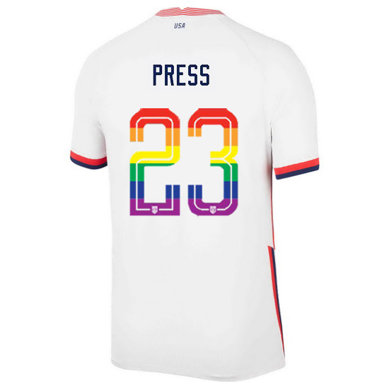USA Home Christen Press 2020/21 Men's Stadium PRIDE Jersey