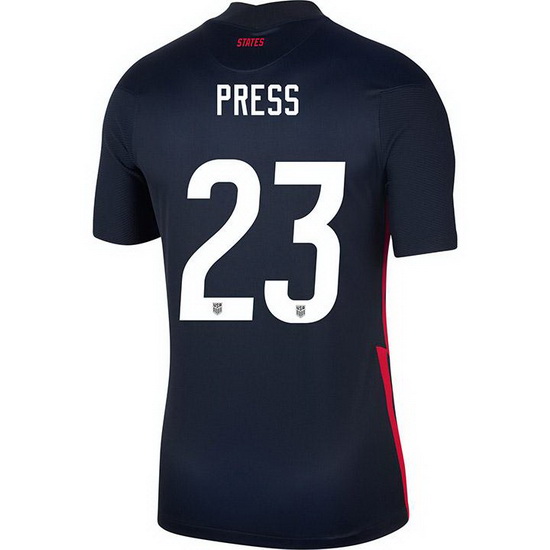 USA Navy Christen Press 2020 Men's Stadium Soccer Jersey