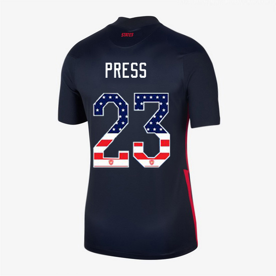 Navy Christen Press 2020 Women's Stadium Jersey Independence Day
