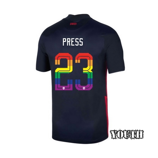 USA Away Christen Press 20/21 Youth Stadium PRIDE Jersey