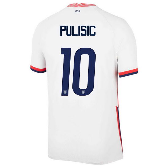 USA White Christian Pulisic 2020 Men's Stadium Soccer Jersey