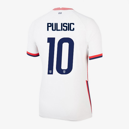 USA Home Christian Pulisic 2020/21 Women's Stadium Soccer Jersey