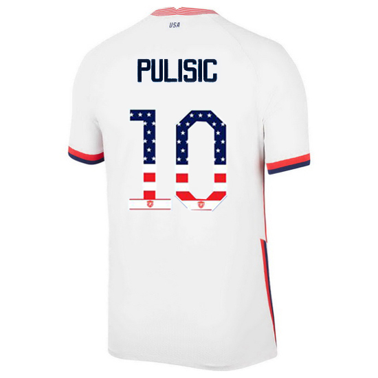 Home Christian Pulisic 20/21 Men's Stadium Jersey Independence Day