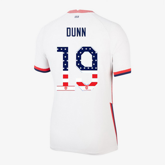 White Crystal Dunn 2020 Women's Stadium Jersey Independence Day