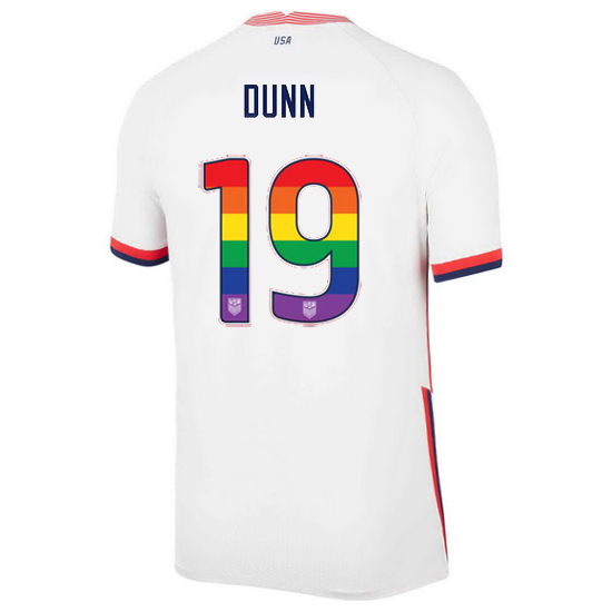 White Crystal Dunn 2020/2021 Men's Stadium Rainbow Number Jersey