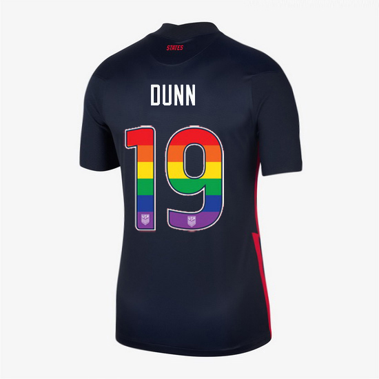 Away Crystal Dunn 20/21 Women's Stadium Rainbow Number Jersey