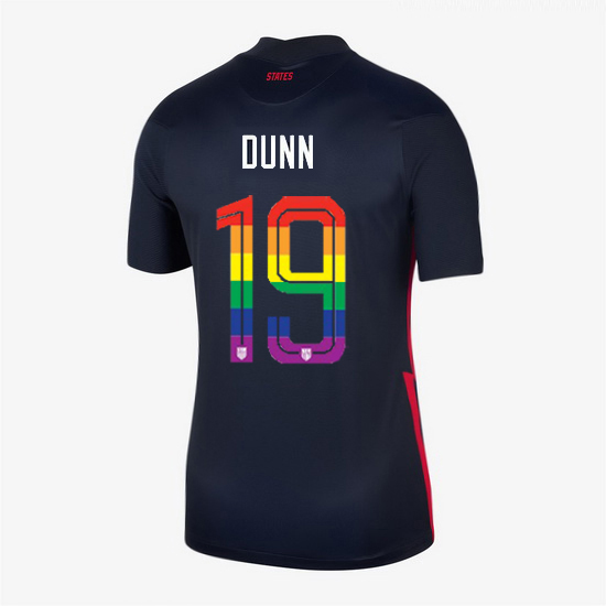 USA Navy Crystal Dunn 2020/2021 Women's Stadium PRIDE Jersey