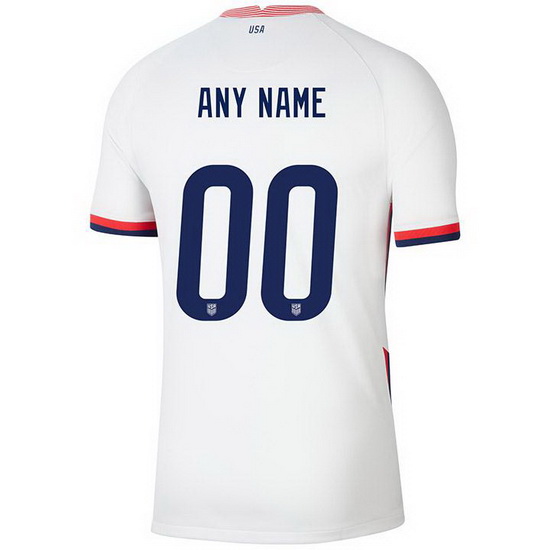 USA White Customized 2020 Men's Stadium Soccer Jersey