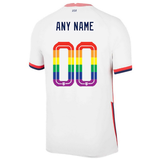 USA Home Customized 2020/21 Men's Stadium PRIDE Jersey