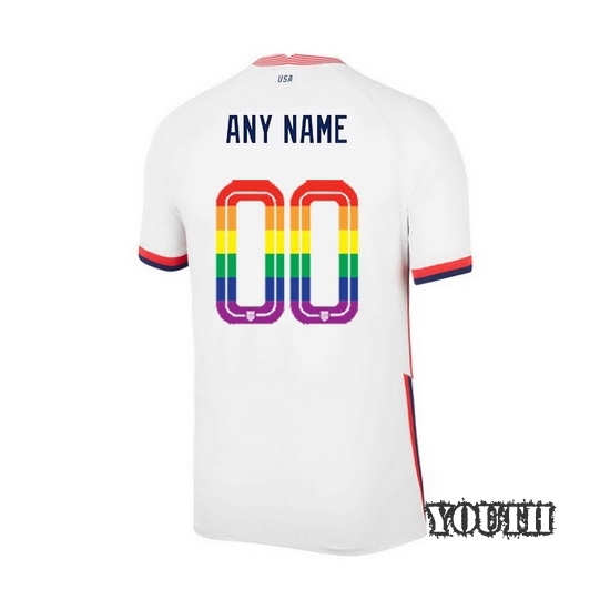 USA Home Customized 20/21 Youth Stadium PRIDE Jersey