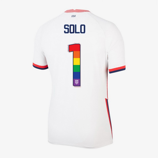 Home Hope Solo 20/21 Women's Stadium Rainbow Number Jersey