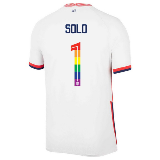 USA Home Hope Solo 2020/21 Men's Stadium PRIDE Jersey