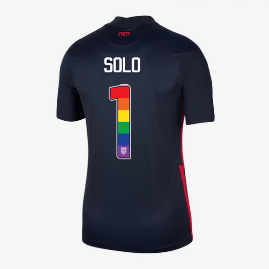 Away Hope Solo 20/21 Women's Stadium Rainbow Number Jersey