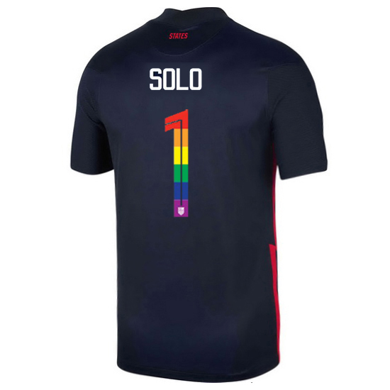 USA Away Hope Solo 2020/21 Men's Stadium PRIDE Jersey