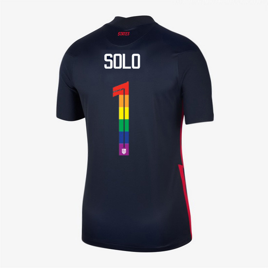 USA Navy Hope Solo 2020/2021 Women's Stadium PRIDE Jersey
